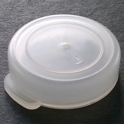 Pressure cap PE, ø 20, neutral color, with flap